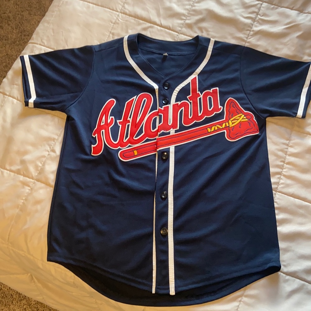 Atlanta Braves Jersey - Ronald Acuna Jr- youth L